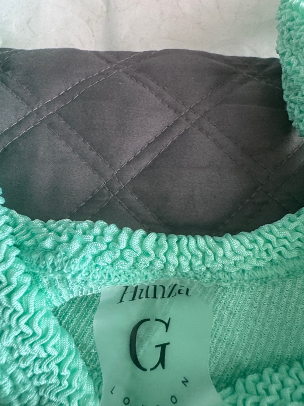 Hunza G Mint Green Textured Twist Bikini - Picture 6 of 6